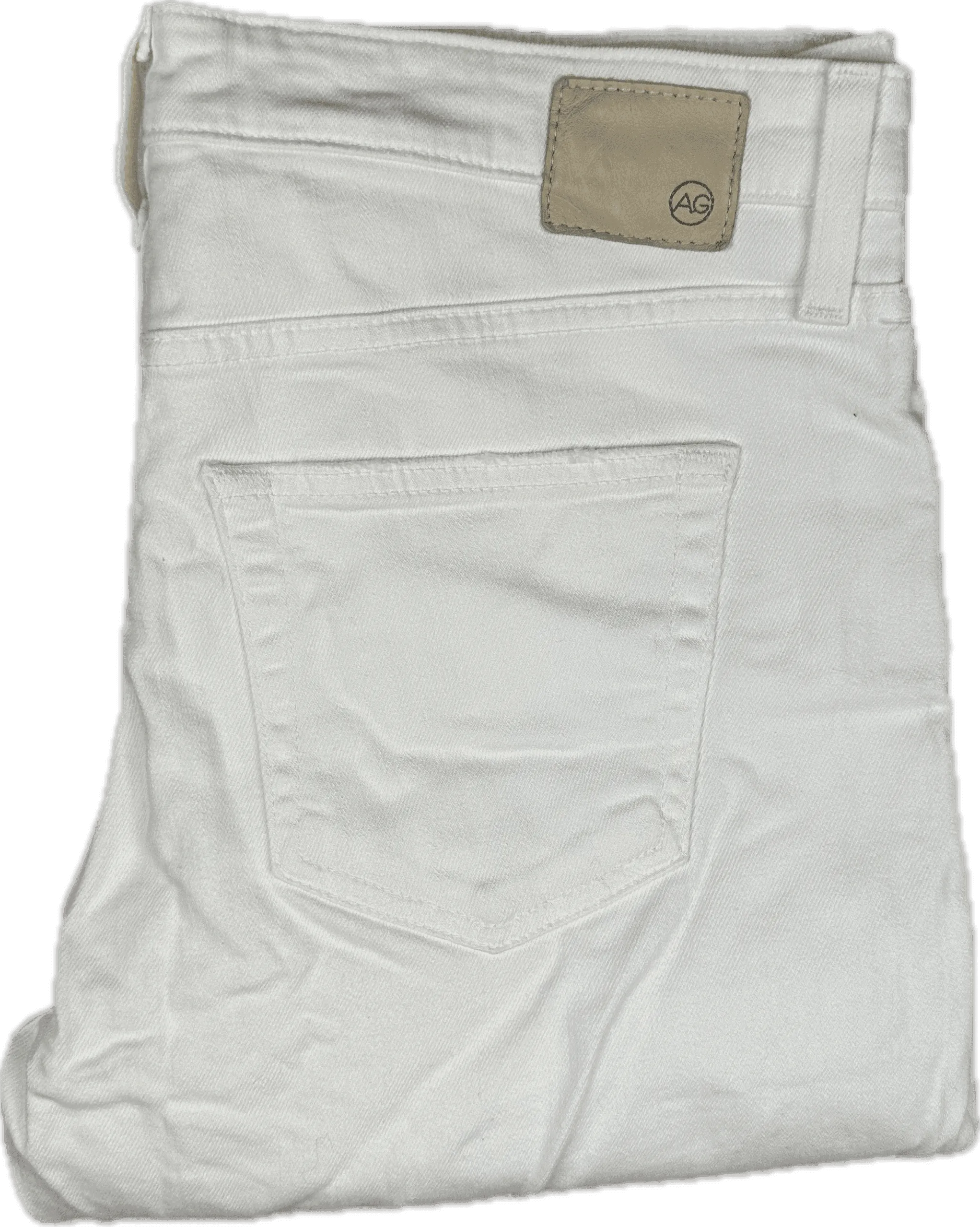 AG Adriano Goldschmied 'Ex-Boyfriend Slim' White Jeans - Size 29R