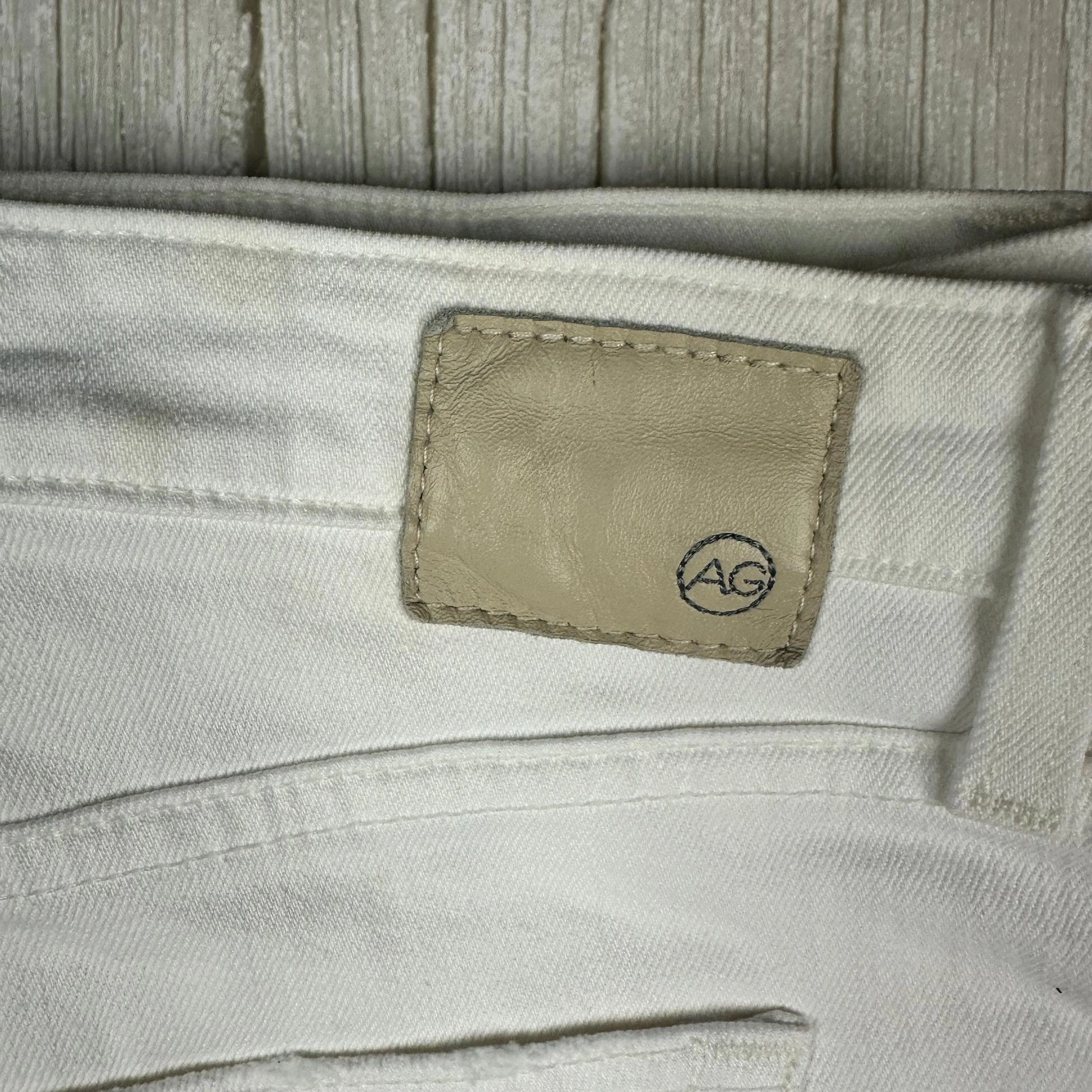 AG Adriano Goldschmied 'Ex-Boyfriend Slim' White Jeans - Size 29R