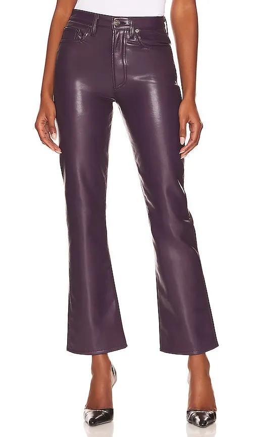 AGOLDE Recycled Leather Relaxed Boot in Purple