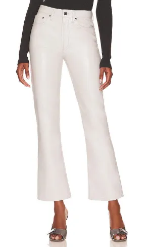 AGOLDE Recycled Leather Relaxed Boot in White