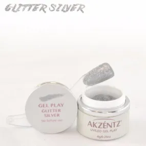 Akzentz Gel Play - Glitter Silver