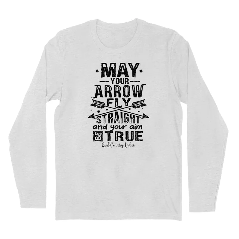 Arrow Fly Straight Black Print Hoodies & Long Sleeves