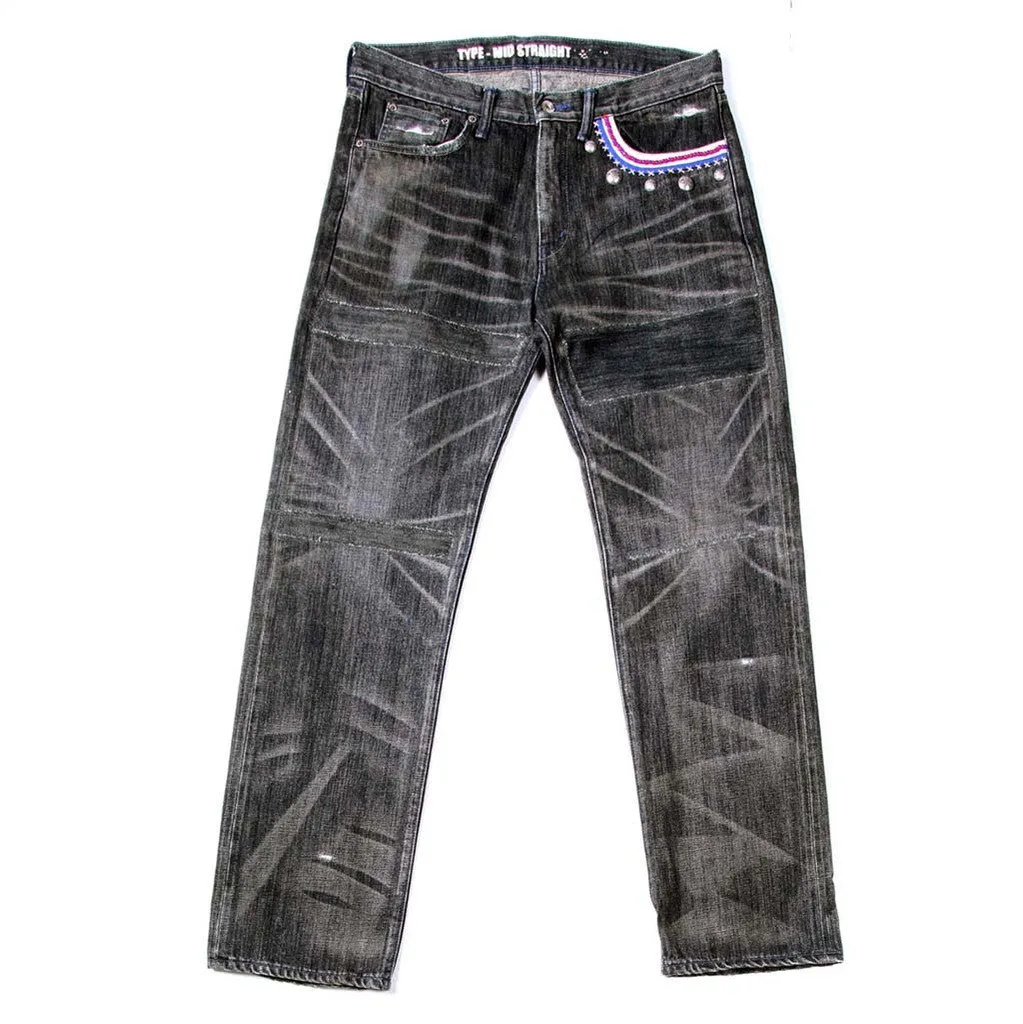 Beaded Savage Mid Straight