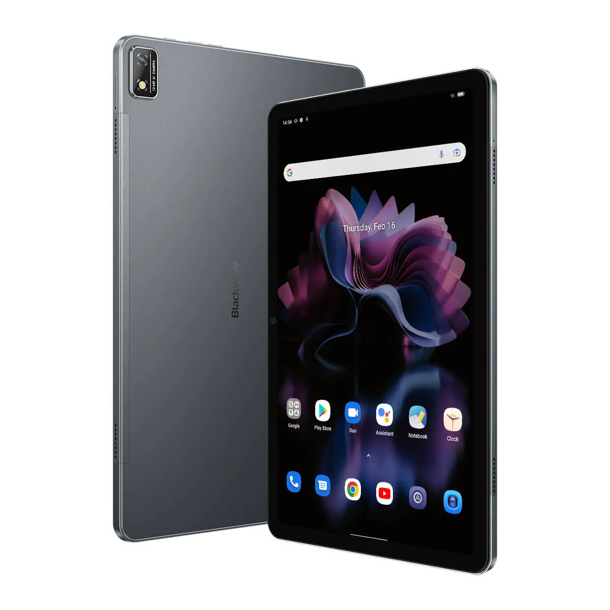 Blackview Tab 16 11-inch 2K FHD  Display Unisoc T616 8GB 256GB 7680mAh Battery Widevine L1 Android Tablet PC