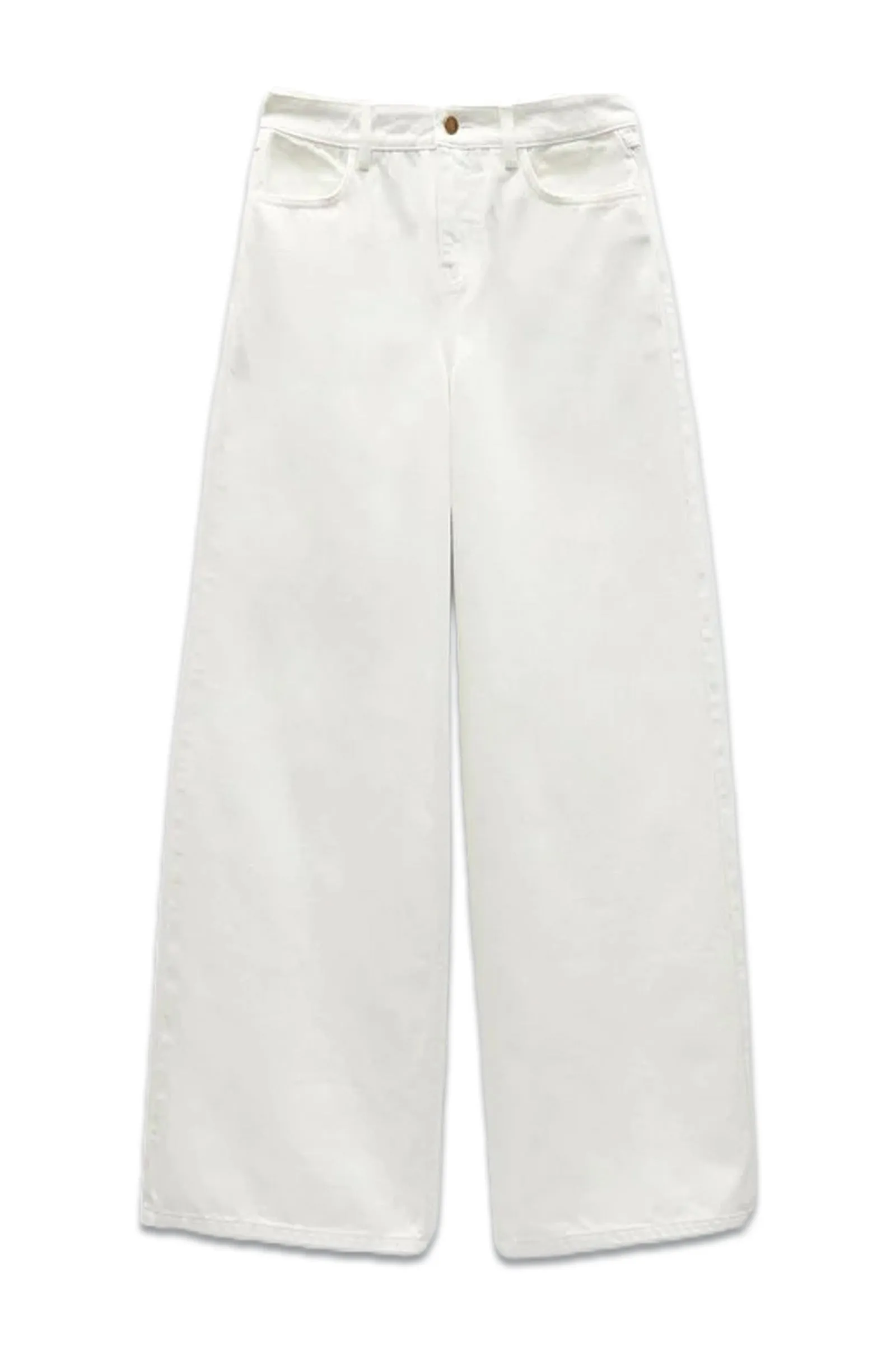 Cream Abi Wide Leg Jeans