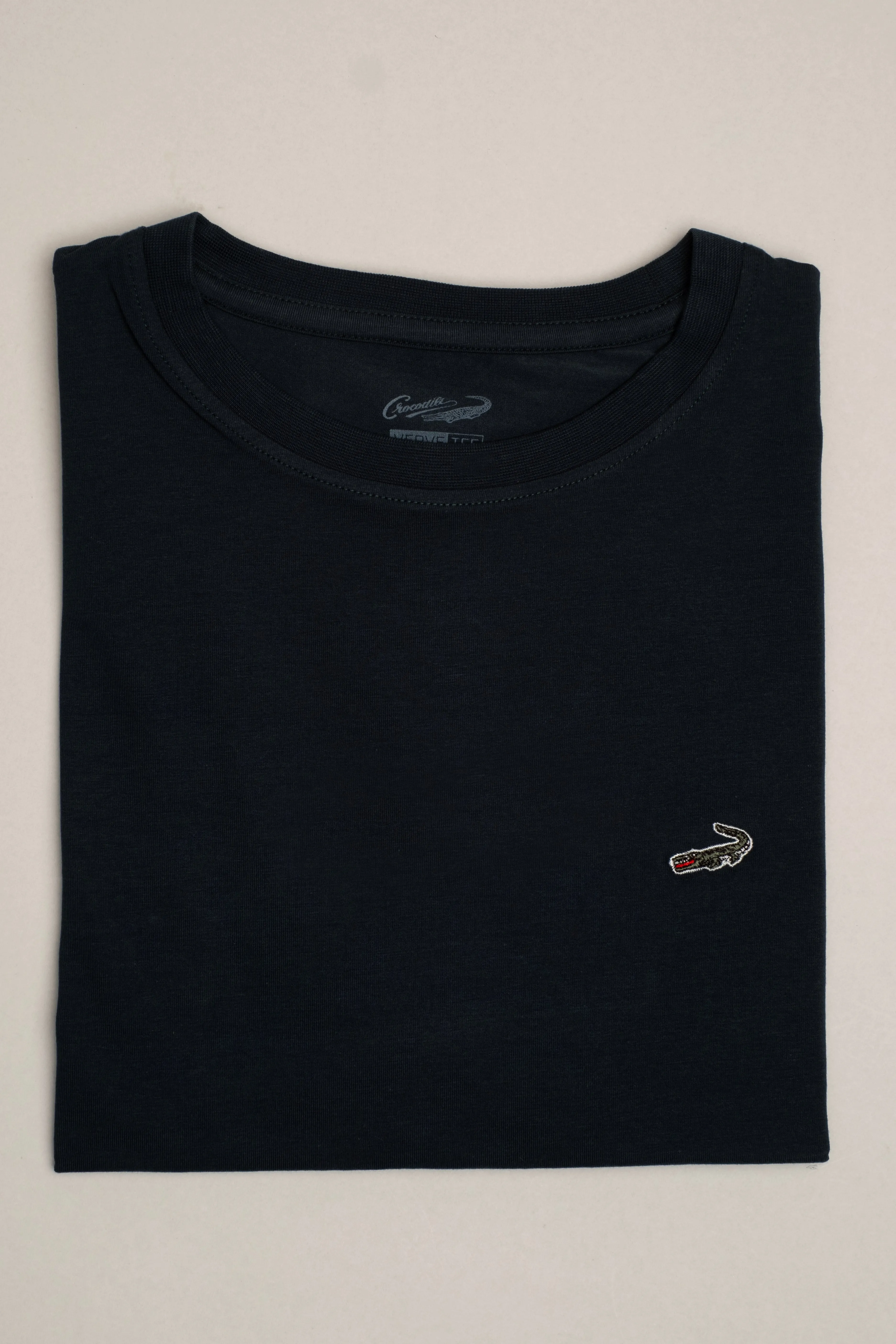Crew Neck Single Jersey Action Fit-Deep Teal