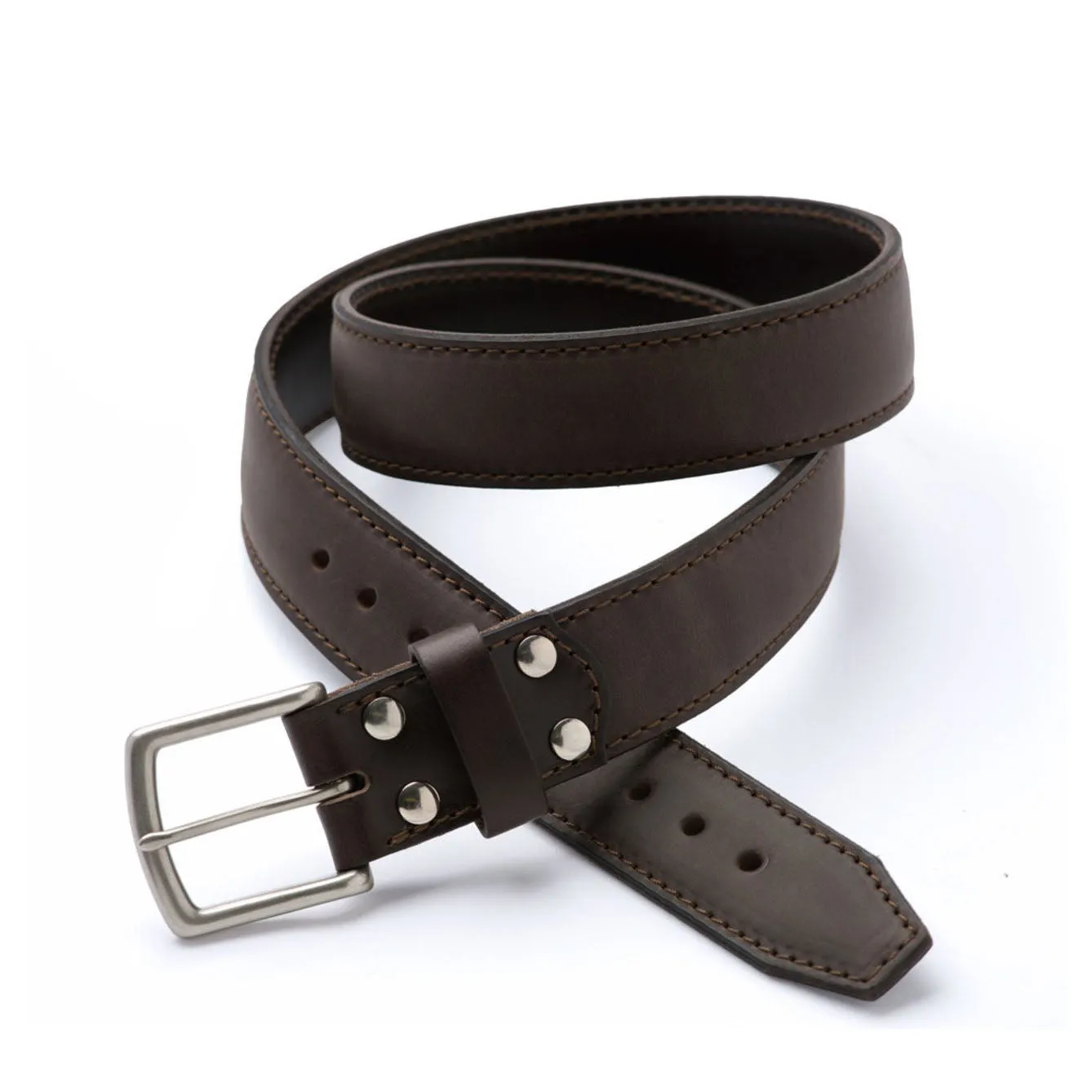 Dazzlo Leather Tow Belt - Full Grain Triple Layer - Black/Chestnut/Dark Coffee Brown/Tobacco - 30" / 32" / 34" / 36" / 38" / 40" / 42"