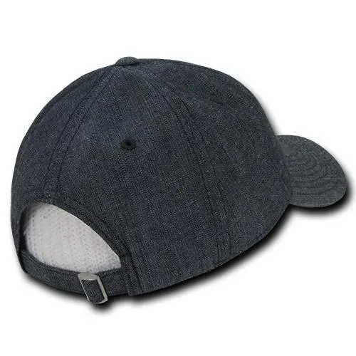 Decky 117 - 6 Panel Low Profile Relaxed Denim Dad Hat