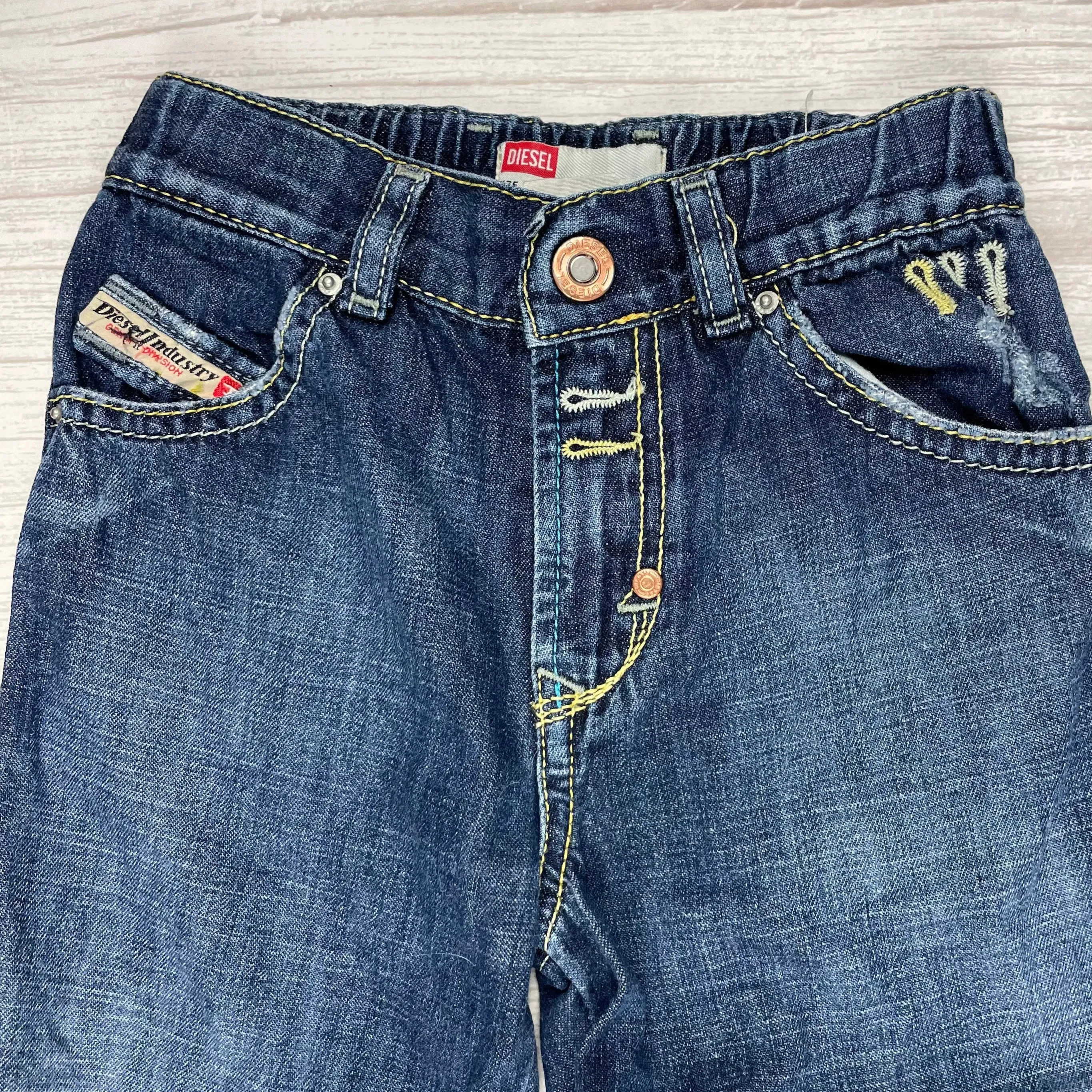 Diesel Toddler Straight Leg Relaxed Fit Jeans - Size 2Y