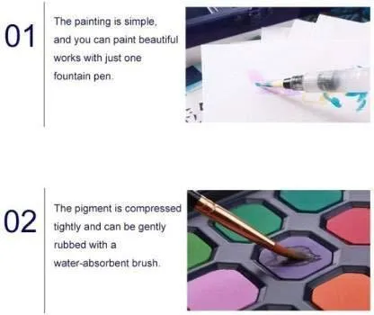 Giorgione 24 Colors Professional Water Colors for Painting