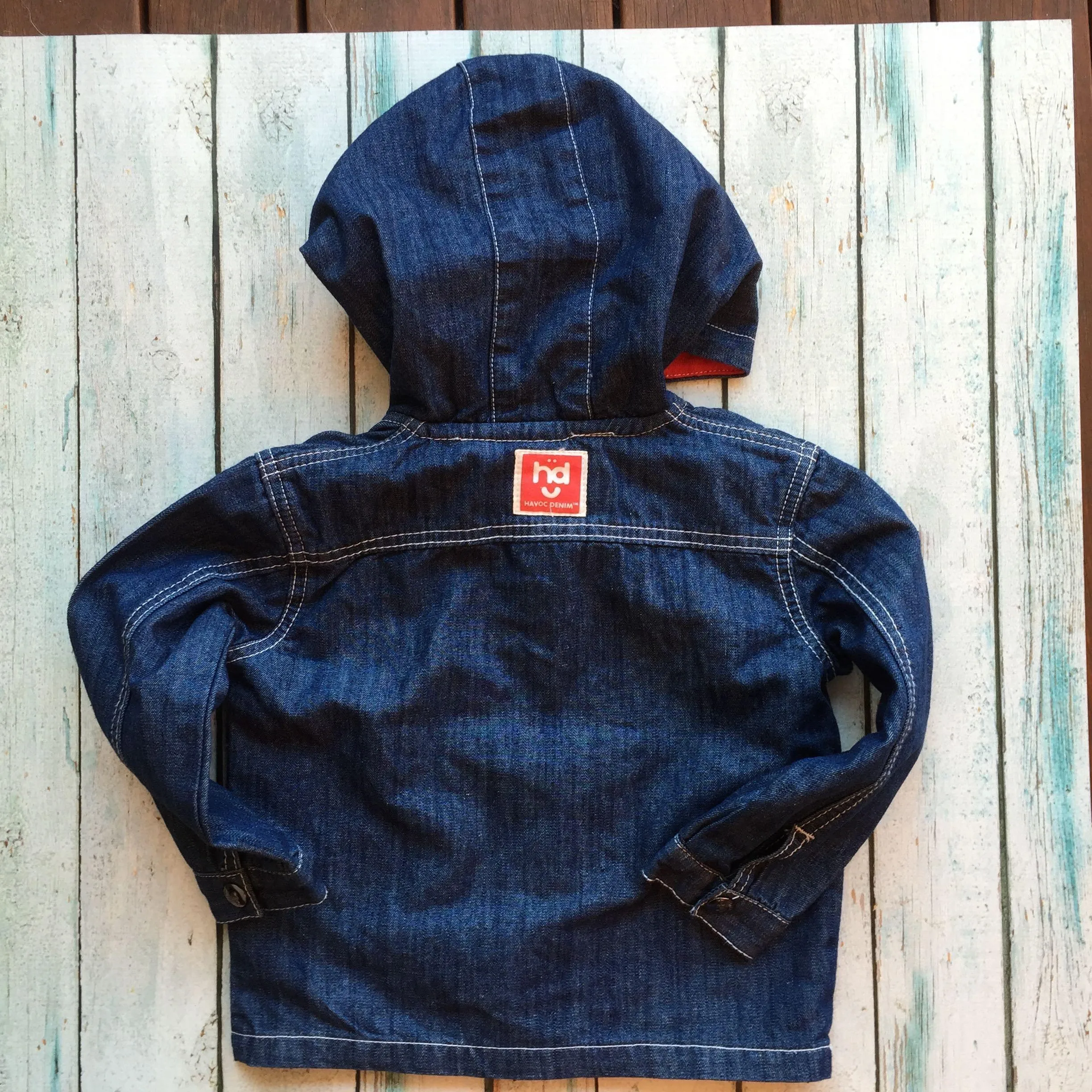 Havoc Denim Fullt Lined Boys Hoody - Size 3Y