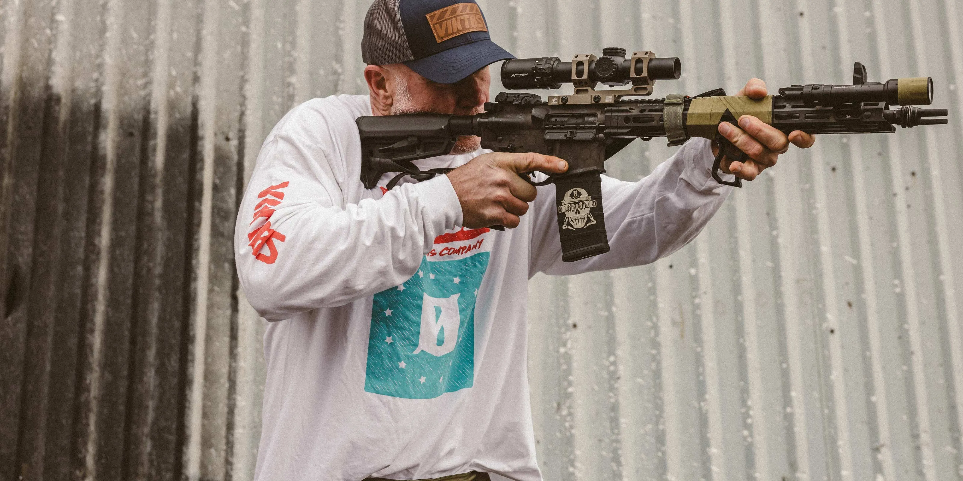 Patriot Block LS Tee