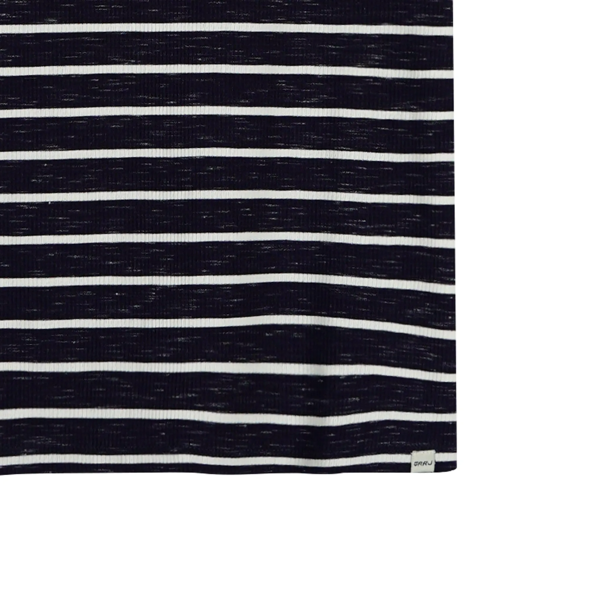 RRJ Basic Tees for Ladies Regular Fitting Ribbed Fabric Trendy fashion Casual Top Navy Blue Tees for Ladies 111161-U (Navy Blue)