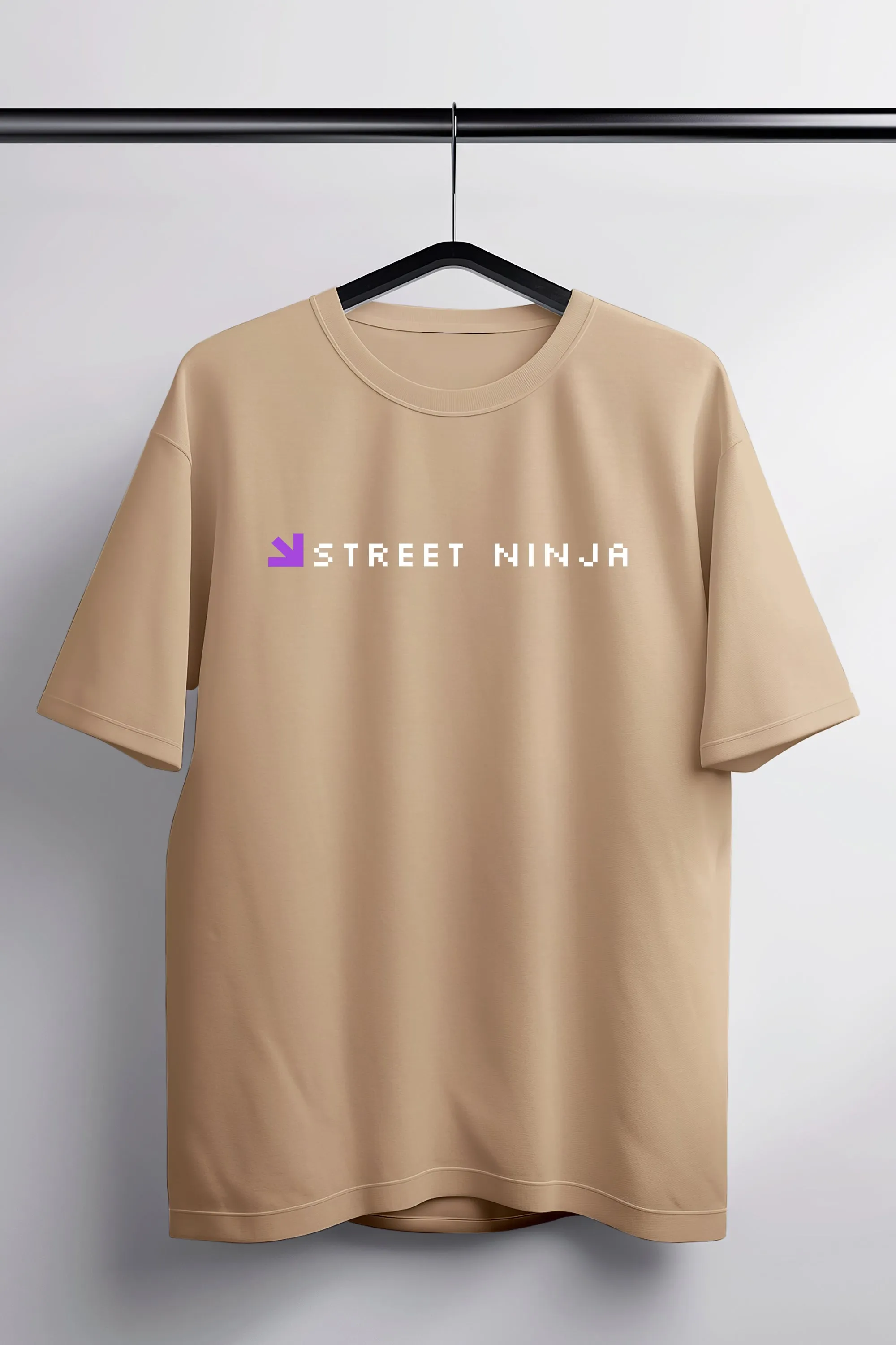Street Ninja Peach Oversized Tee