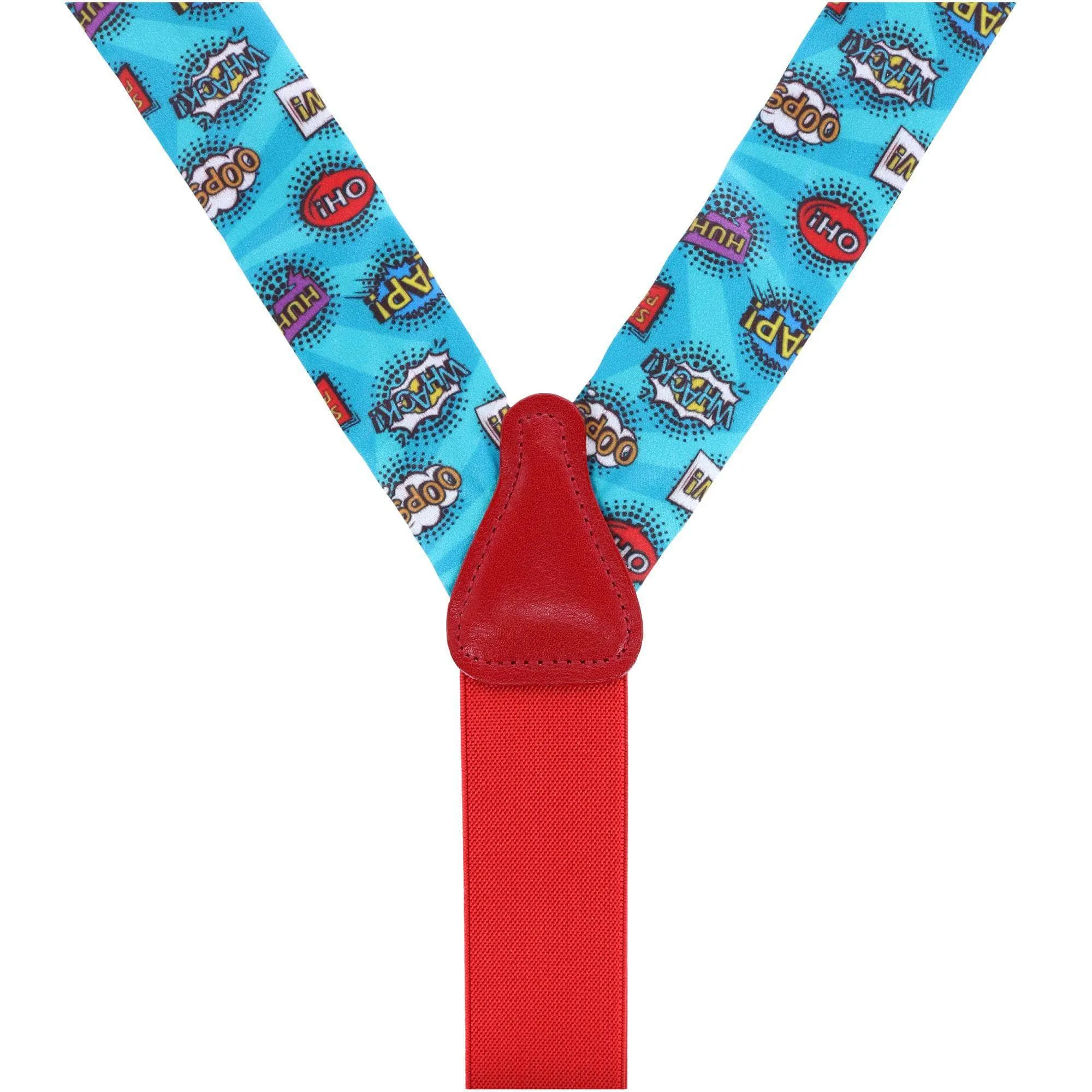 Thought Bubbles Silk Button End Braces