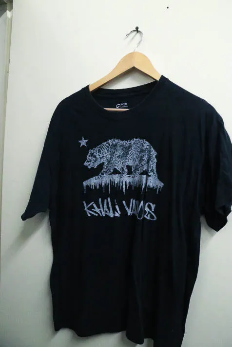 Vintage mens casual Khali Vaois Bear print large tees