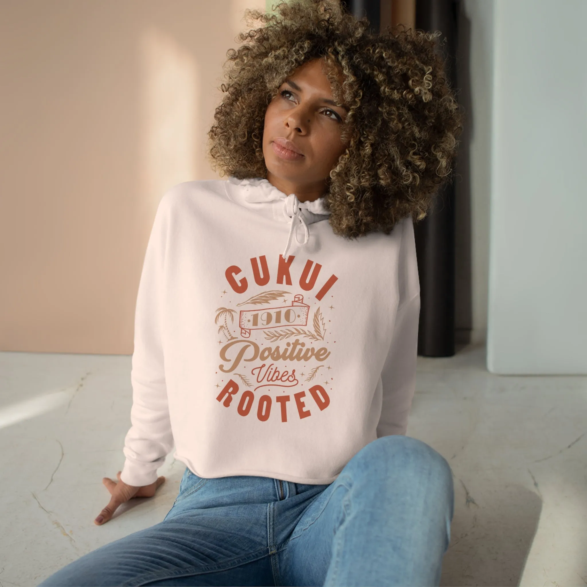 Womens Vibes Crop Hoodie (Online Exclusive)